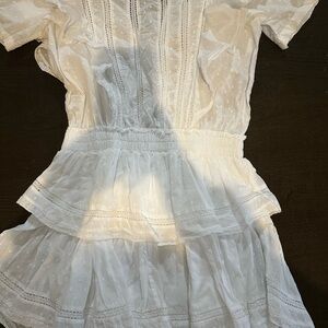 LoveShackFancy Ivory Layered Dress